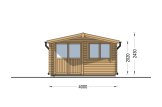 Friggebod LILLE (44 mm), 4x3 m, 12 m² specification 2