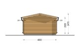 Friggebod DREUX (44 mm), 4x3 m, 12 m² specification 4