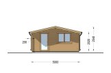 Attefallshus NINA (34 mm), 5x5 m, 25 m² specification 2
