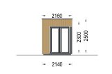 Friggebod PREMIUM (34 mm + fasadbeklädnad), 2x2 m, 4 m² specification 2