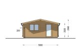 Attefallshus DREUX (34 mm), 5x5 m, 25 m² specification 2