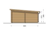 Enkelgarage MODERN (34 mm), 3.6x5.4 m, 20 m² specification 5