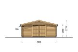 Enkelgarage CLASSIC (44 mm), 6x6 m, 36 m² specification 2