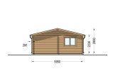 Dubbel carport i trä 5,5x6 m med förråd (44 mm), 2x6 m specification 5