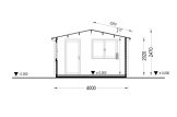 Friggebod DREUX (44 mm), 4x3 m, 12 m² specification 6