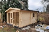 Bastustuga med relax och duschrum ELDA (44 mm), 4x4 m, 16 m² (4 rum) customer 2