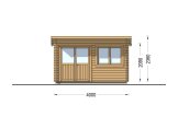 Friggebod med pulpettak LILLE (44 mm), 4x3 m, 12 m² specification 2