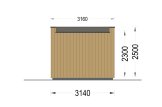 Friggebod PREMIUM L (isolerad, 34 mm + fasadbeklädnad), 3x3 m, 9 m² specification 4