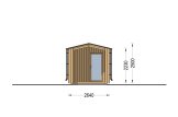 Bastuhus SERENE (34 mm + fasadbeklädnad), 5.3x2.5 m, 5 m² specification 2