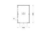 Enkelgarage CLASSIC (34 mm), 4x6 m, 24 m² specification 1