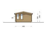 Attefallshus DEVON (44 mm), 6x4 m, 24 m² specification 5