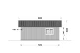Garage byggsats - dubbelgarage LORA DUO, 7,2 x 7,2 m, 49 m² specification 5