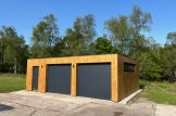 Dubbelgarage SILVIA DUO F (34 mm + fasadbeklädnad), 6x6 m, 36 m² customer 2