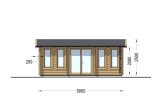 Attefallshus DEVON (34 mm), 6x4 m, 24 m² specification 2
