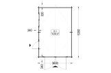 Enkelgarage MODERN (34 mm), 3.6x5.4 m, 20 m² specification 1