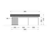Carport byggsats LORA C, 4x6 m, 24 m² specification 2