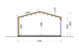 Attefallshus PIA S (34 mm + fasadbeklädnad), 5x5 m, 25 m² specification 6