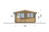Attefallshus LILLE (34 mm), 4x5 m, 20 m² specification 2
