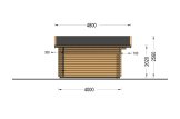 Attefallshus LILLE (34 mm), 5x4 m, 18 m² specification 3
