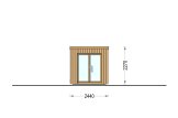 Bastuhus OKO (34 mm + fasadbeklädnad), 2.3x1.6 m, 2.7 m² specification 2