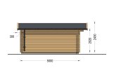 Attefallshus LILLE (44 mm), 4x5 m, 20 m² specification 3