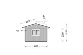 Carport byggsats LORA C, 4x6 m, 24 m² specification 3
