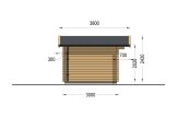 Friggebod WISSOUS (44 mm), 4x3 m, 12 m² specification 3
