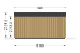 Attefallshus EMMY S (isolerad, 34 mm + fasadbeklädnad), 5x3 m, 15 m² specification 4