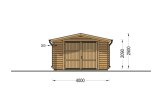 Enkelgarage CLASSIC (34 mm), 4x7.5 m, 30 m² specification 2