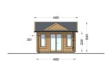 Friggebod CLOCKHOUSE (34 mm), 4x3 m, 12 m² specification 2