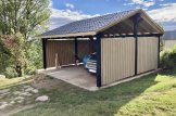 Dubbel carport i trä LUNA DUO med sidopanel 6x6 m customer 3