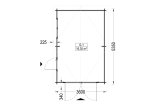 Enkelgarage CLASSIC (34 mm), 3.6x5.4 m, 20 m² specification 1