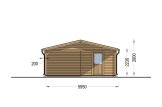 Dubbel carport i trä 5,5x6 m med förråd (44 mm), 2x6 m specification 3