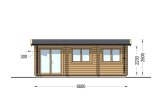 Attefallshus ELEONORA (34 mm), 6,6x3 m, 18 m² specification 2