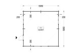 Enkelgarage CLASSIC (44 mm), 6x6 m, 36 m² specification 1