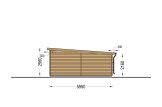 Enkelgarage MODERN (44 mm), 4x6 m, 24 m² specification 5