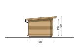 Friggebod med pulpettak LILLE (44 mm), 4x3 m, 12 m² specification 3