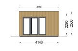 Friggebod PREMIUM S (isolerad, 34 mm + fasadbeklädnad), 4,1x2,4 m, 10 m² specification 2
