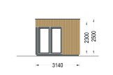 Friggebod PREMIUM (34 mm + fasadbeklädnad), 3x3 m, 9 m² specification 3