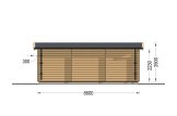 Attefallshus ELEONORA (44 mm), 6,6x3 m, 20 m² specification 4