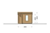 Bastuhus VIGOR (44 mm), 3.3x2.5 m, 4.85 m² specification 2
