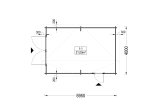 Enkelgarage TWIN (44 mm), 4x6 m, 24 m² specification 1