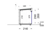 Friggebod PREMIUM (34 mm + fasadbeklädnad), 3x2 m, 6 m² specification 6