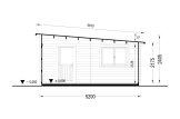 Enkelgarage MODERN (34 mm), 3.6x5.4 m, 20 m² specification 6