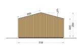 Attefallshus PIA S (34 mm + fasadbeklädnad), 5x5 m, 25 m² specification 4