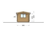 Attefallshus ELEONORA (44 mm), 6,6x3 m, 20 m² specification 3