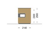 Friggebod PREMIUM L (34 mm + fasadbeklädnad), 2x2 m, 4 m² specification 5