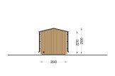 Bastuhus SERENE (34 mm + fasadbeklädnad), 4.5x2.5 m, 5 m² specification 5