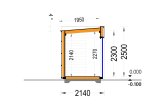 Friggebod PREMIUM (isolerad, 34 mm + fasadbeklädnad), 3x2 m, 6 m² specification 6