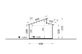Enkelgarage TWIN (44 mm), 4x6 m, 24 m² specification 6